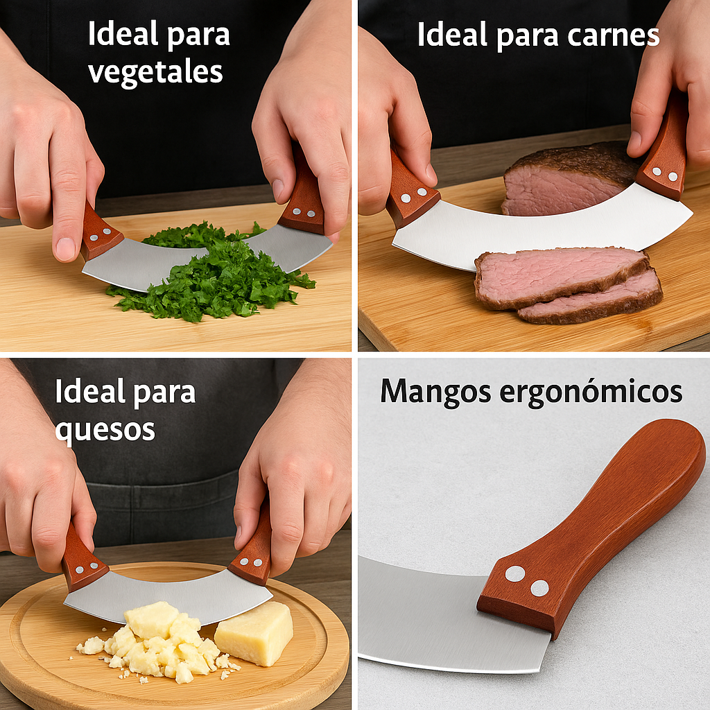 2X1 Cuchillo Italiano Mezzaluna Original (COMPRA 1 Y LLEVA 1 GRATIS)