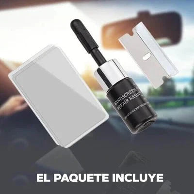 Liquido reparación de vidrios rotos para autos